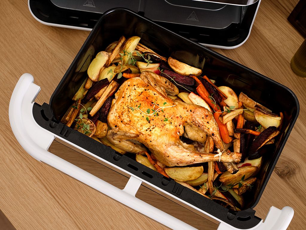 HEISSLUFTFRITTEUSE - DUAL BASKET - 12L - 8