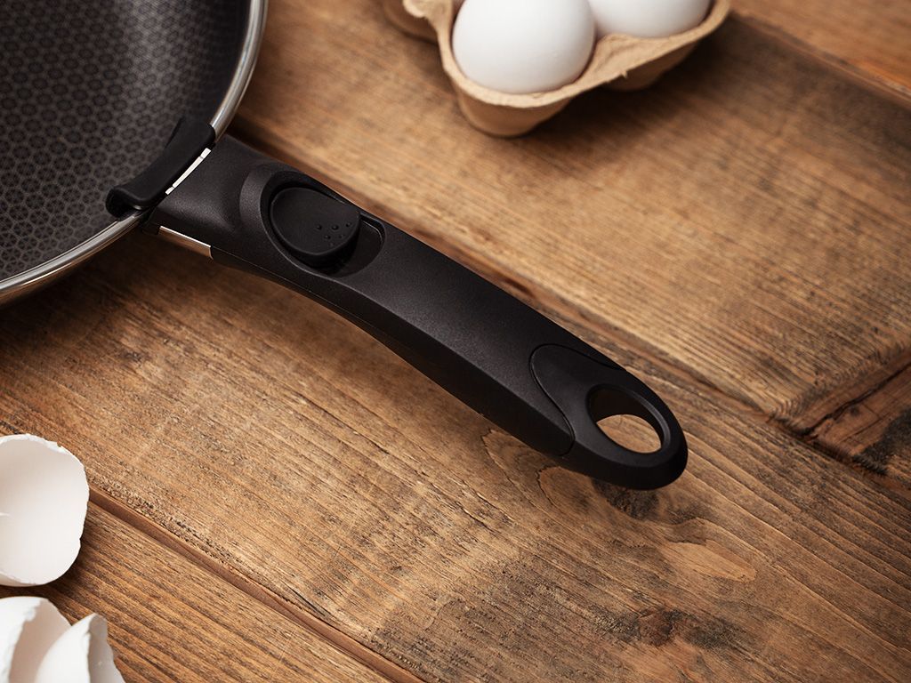 BRATPFANNE MIT ABNEHMBAREM GRIFF 30CM SET - 3